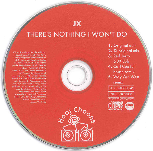 JX : There's Nothing I Won't Do (CD, Single)