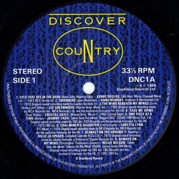 Various : Discover Country (LP, Comp)