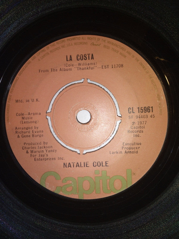 Natalie Cole : La Costa (7")