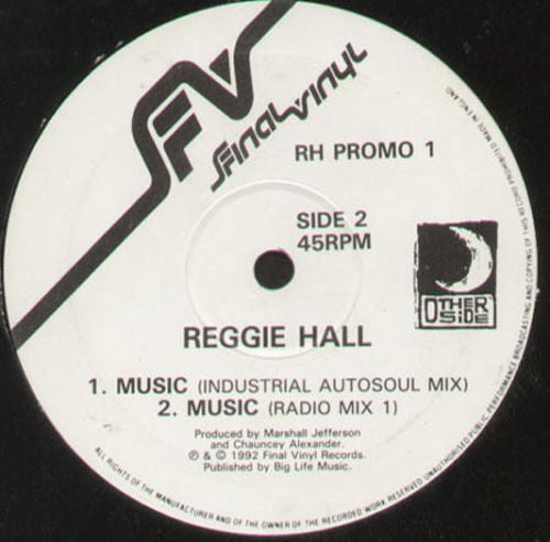 Reggie Hall : Music (12", Promo)
