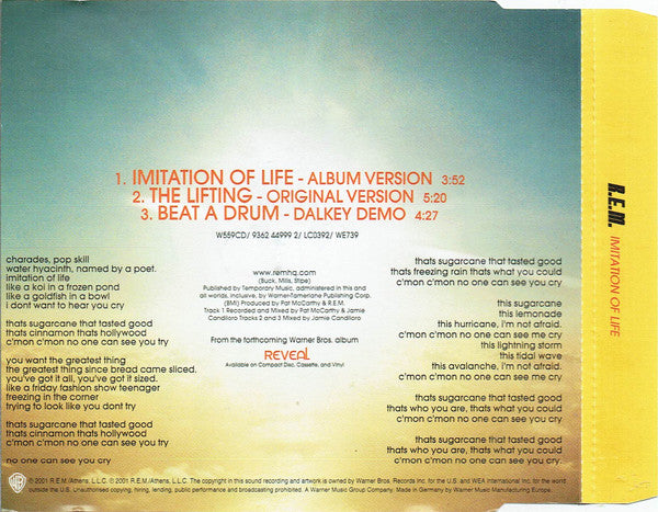 R.E.M. : Imitation Of Life (CD, Single, WMM)