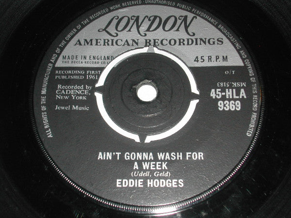 Eddie Hodges : I'm Gonna Knock On Your Door / Ain't Gonna Wash For A Week  (7")