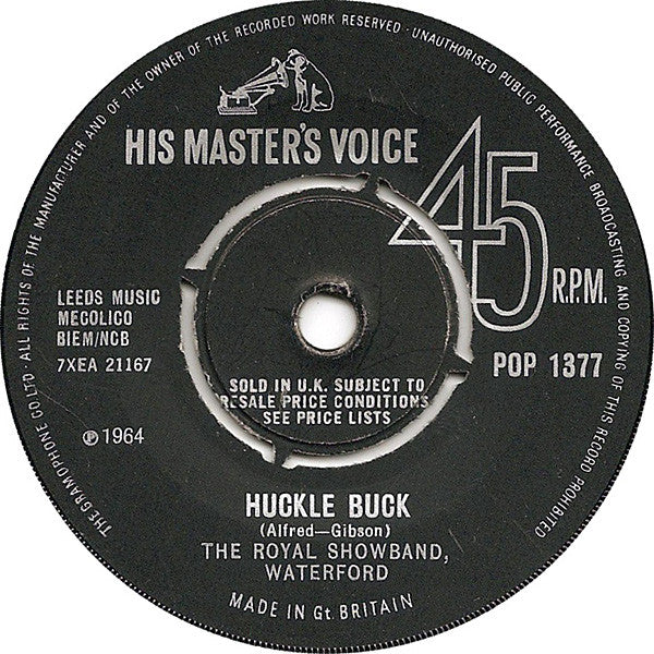 The Royal Showband Waterford : Huckle Buck / I Ran All The Way Home (7", Single)