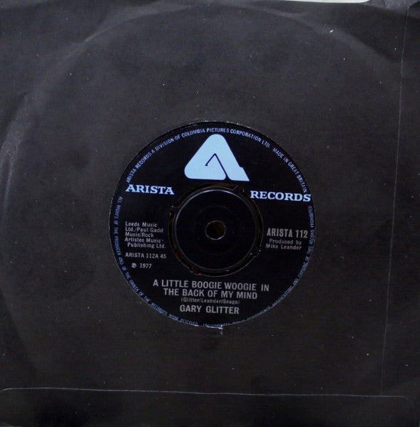 Gary Glitter : A Little Boogie Woogie In The Back Of My Mind (7", Single, Bla)