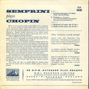 Alberto Semprini : Semprini Plays Chopin (7", EP, Gre)