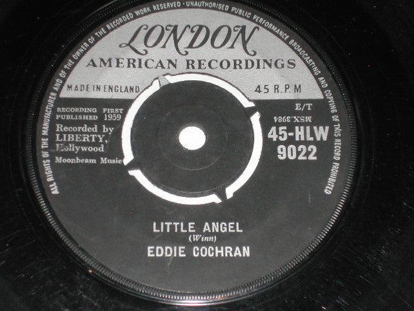 Eddie Cochran : Hallelujah, I Love Her So / Little Angel (7")