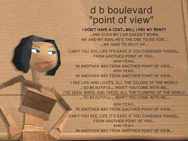 DB Boulevard : Point Of View (CD, Single, Enh)