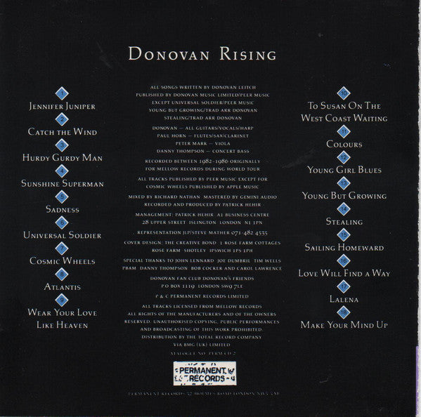 Donovan : Rising (CD, Album)