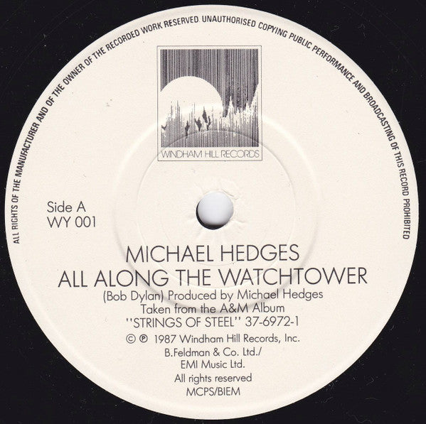 Michael Hedges : All Along The Watchtower (7", Single)
