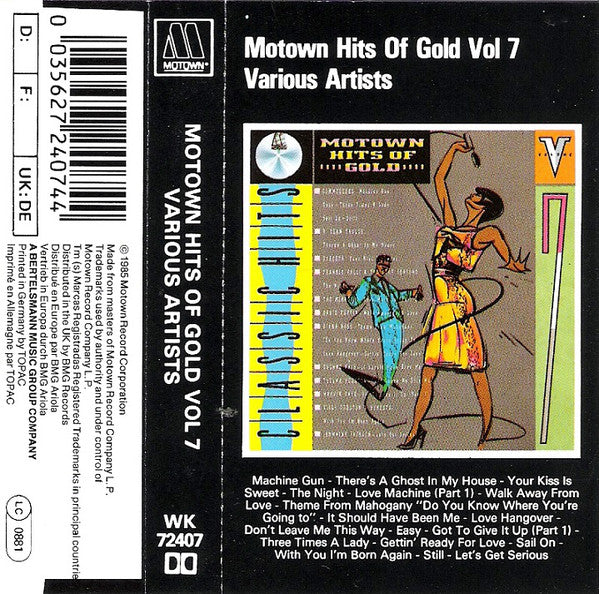 Various : Motown Hits Of Gold Vol.7 (Cass, Comp)