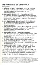Various : Motown Hits Of Gold Vol.8 (Cass, Comp, RE)