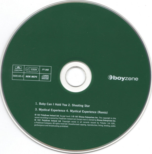 Boyzone : Baby Can I Hold You / Shooting Star (CD, Single)