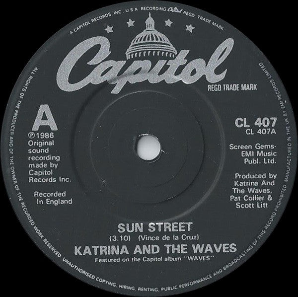 Katrina And The Waves : Sun Street (7", Pap)