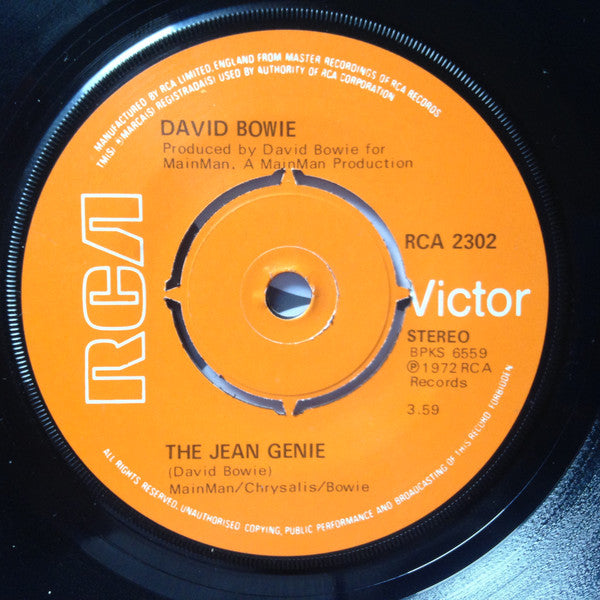 David Bowie : The Jean Genie (7", Single, Kno)