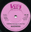Madness : Tomorrow's (Just Another Day) / Madness (Is All In The Mind) (7", Single, Rev)