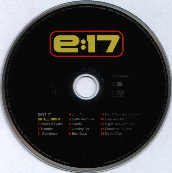 East 17 : Up All Night (CD, Album)