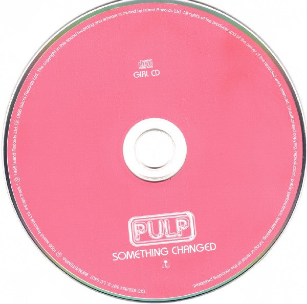 Pulp : Something Changed (CD, Single, Gir)