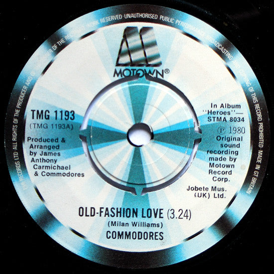Commodores : Old-Fashion Love (7")