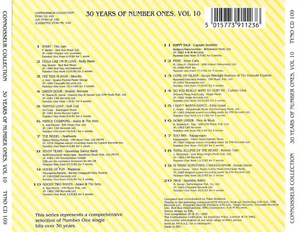 Various : 30 Years Of Number Ones, Vol. 10 (CD, Comp)