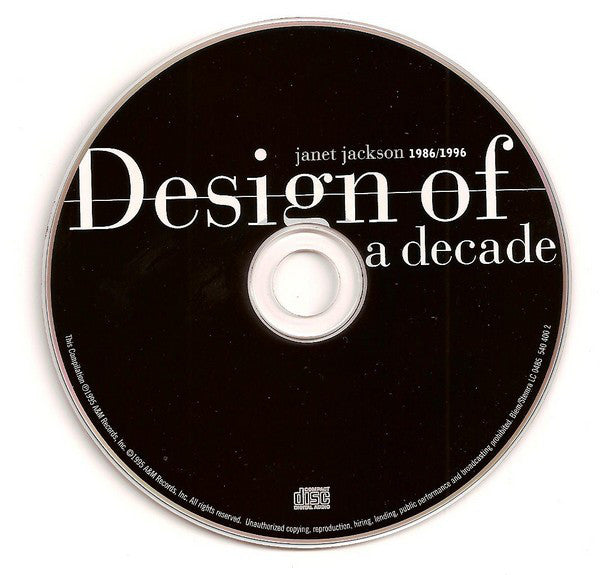 Janet Jackson : Design Of A Decade 1986 / 1996 (CD, Comp)
