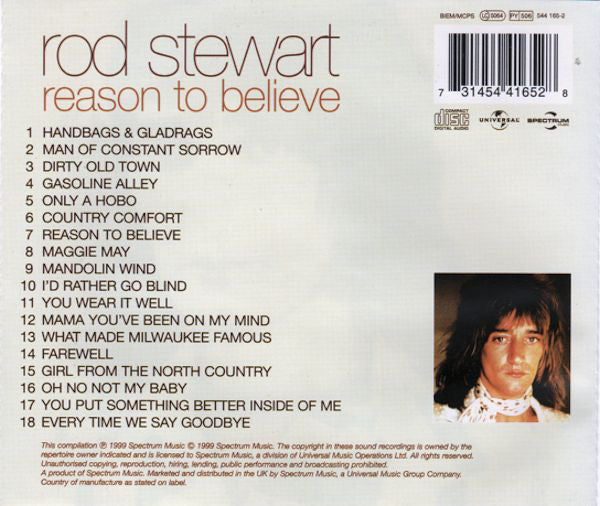 Rod Stewart : Reason To Believe (CD, Comp)