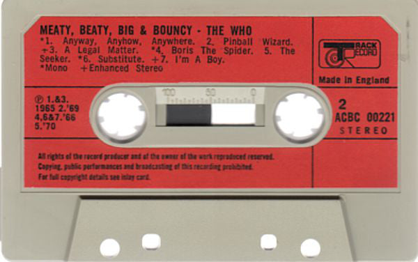 The Who : Meaty, Beaty, Big & Bouncy (Cass, Comp)