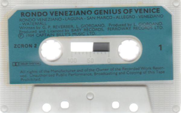 Rondò Veneziano : The Genius Of Venice (Cass, Album)