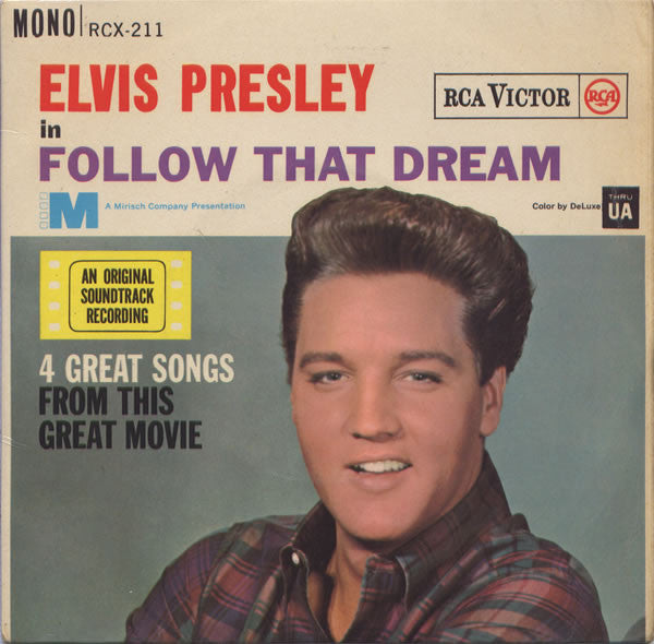 Elvis Presley : Follow That Dream (7", EP, Mono, RE)