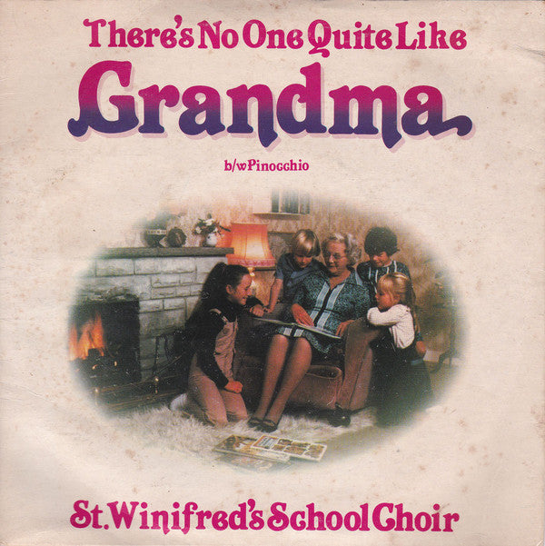 St. Winifred's School Choir : There's No One Quite Like Grandma (7", Single, Red)