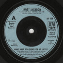 Janet Jackson : What Have You Done For Me Lately (7", Single, Met)