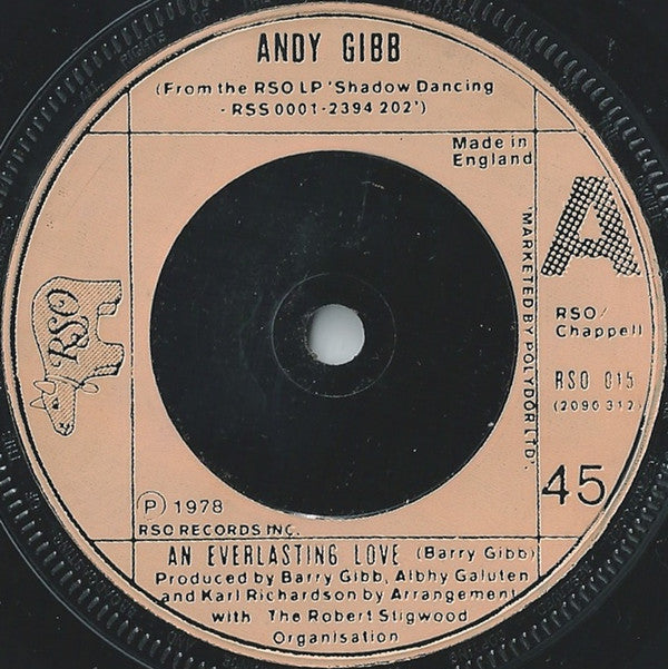 Andy Gibb : An Everlasting Love (7", Single, Com)