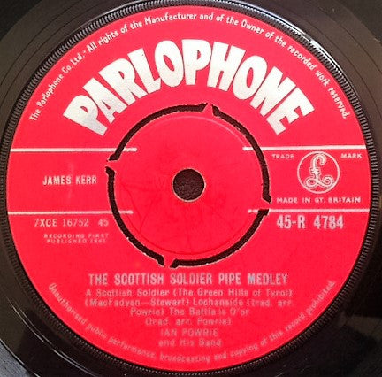 Ian Powrie And His Band : The Scottish Soldier Pipe Medley / The Black Bear Pipe Medley (7")