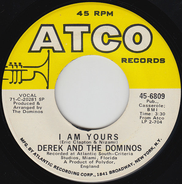 Derek & The Dominos : Layla (7", Single, SP )