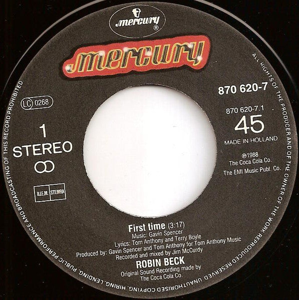 Robin Beck : First Time (7", Single)