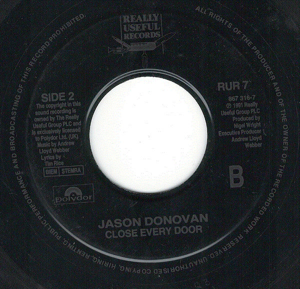 Jason Donovan : Any Dream Will Do (7", Single, Jukebox)