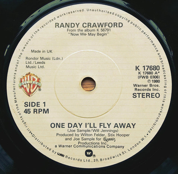 Randy Crawford : One Day I'll Fly Away (7", Single)