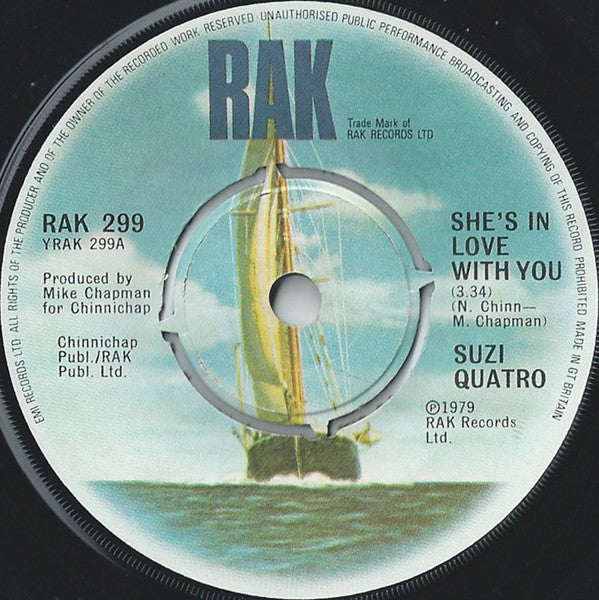 Suzi Quatro : She's In Love With You (7", Single, Com)