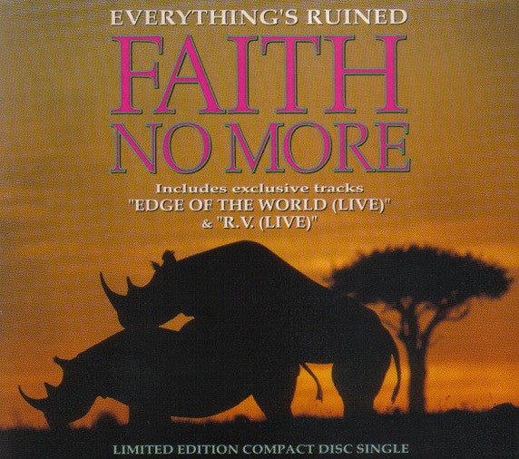 Faith No More : Everything's Ruined (CD, Single, Ltd, CD1)