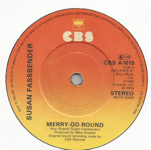 Susan Fassbender : Merry-Go-Round (7", Single)