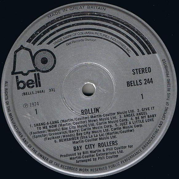Bay City Rollers : Rollin' (LP, Album, Sil)