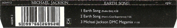 Michael Jackson : Earth Song (CD, Single)
