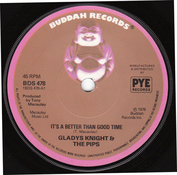 Gladys Knight And The Pips : It's A Better Than Good Time (7", Sol)