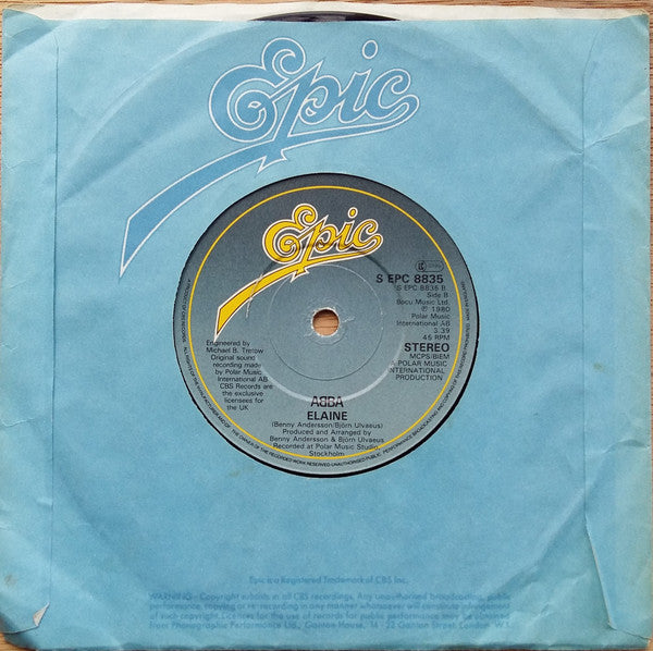 ABBA : The Winner Takes It All (7", Single, Sol)