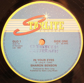 Sharon Benson : In Your Eyes (12")