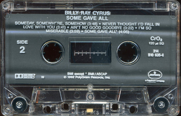 Billy Ray Cyrus : Some Gave All (Cass, Album)