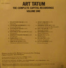 Art Tatum : The Complete Capitol Recordings Volume One  (CD, Comp, RE)