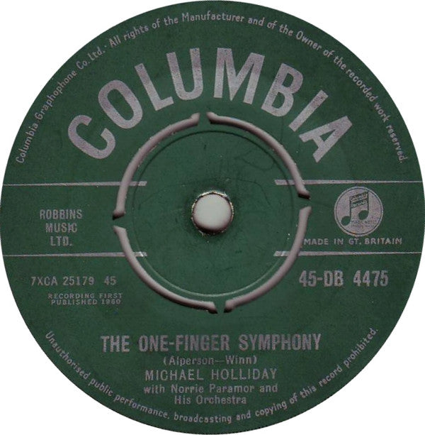 Michael Holliday : The One-Finger Symphony / Little Boy Lost (7")