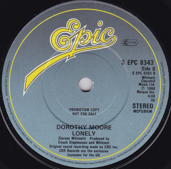 Dorothy Moore : Talk To Me / Every Beat Of My Heart (7", Single, Promo)