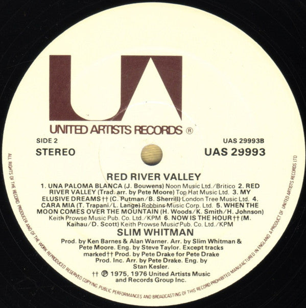 Slim Whitman : Red River Valley (LP, Album)