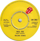 The Rolling Stones : Miss You (7", Single)